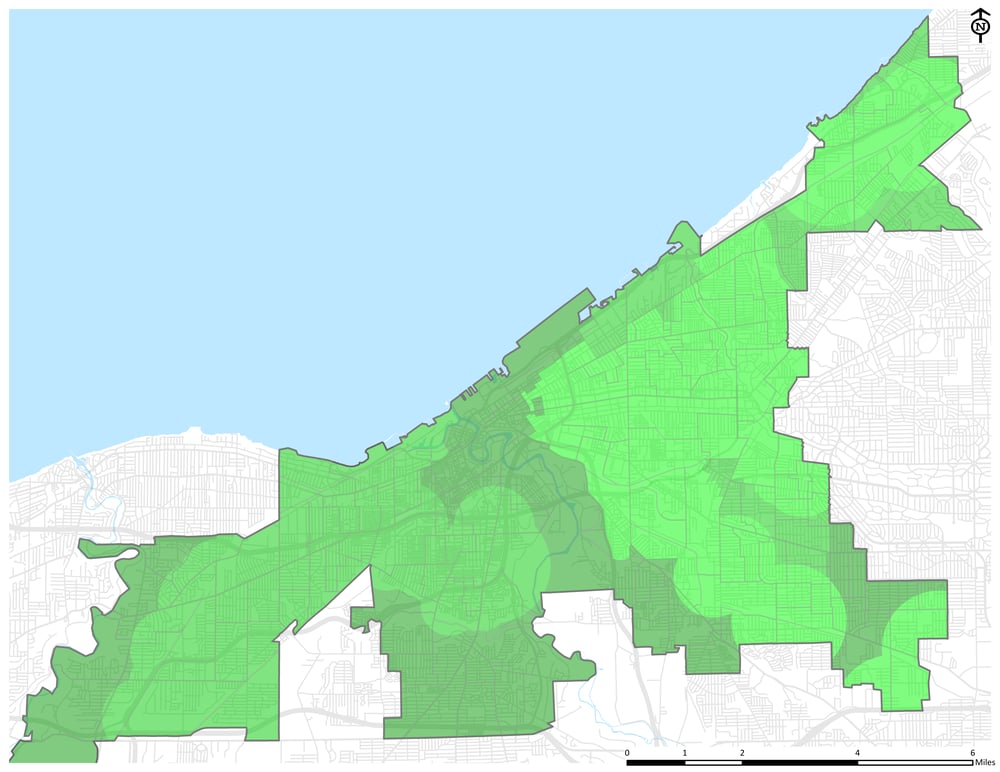 Citywide Buildout Phases - Greenlined Tracts - no legend